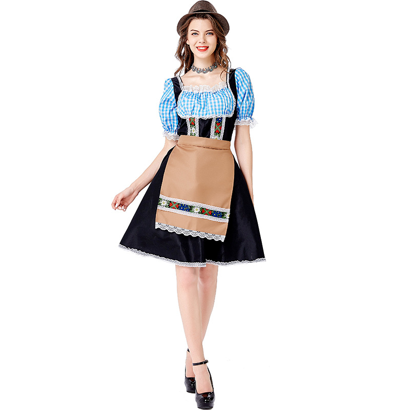 Womens Oktoberfest Costume Beer Festival Carnival Clothing With Apron